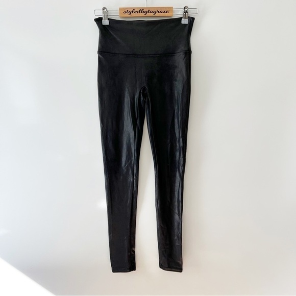 Spanx Faux Leather Leggings Black - Picture 2 of 10